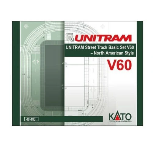 Kato 40-810 N V60 UNITRAM TRACK SET -Vallejo Sales Store kat40 810 kato 40 810 n v60 unitram track set 677705892 37703.1609769456