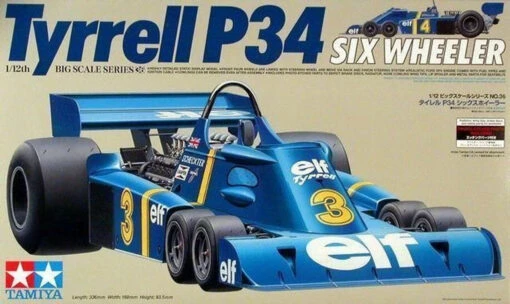 Tamiya 12036 1:12 TYRRELL P34 6 WHEELR -Vallejo Sales Store tam12036 tamiya 12036 112 tyrrell p34 6 wheelr 2 62923.1609777984