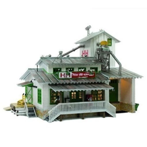 Woodland Scenics N Scale Built-Up Building/Structure H&H Feed Mill -Vallejo Sales Store woo4949 bfa855d1a554ad1e0b45f7a216ff8b0c99516318 2 45172.1678594295